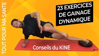 Gainage dynamique  23 exercices pour une séance complète [upl. by Barnie]