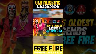 TOP 3 OLD MISSING OLD LEGENDS IN FREE FIRE 😮shorts [upl. by Llydnek]