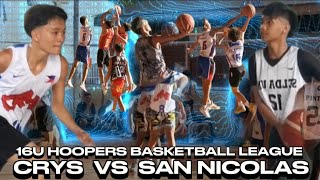 CRYS VS SAN NICOLAS  16U HOOPERS BASKETBALL LEAGUE SEASON 2 [upl. by Ajup]