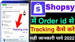 shopsy me order tracking kaise kare  how to tracking shopsy order through tracking id 2022 [upl. by Nilats545]