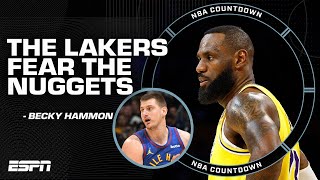 In the playoffs the Lakers fear NOBODY except the Nuggets 😬  Becky Hammon  NBA Countdown [upl. by Posner]