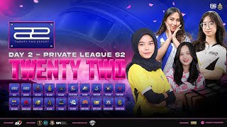 DAY 1  TWENTY TWO LADIES PRIVATE LEAGUE SEASON 2  PUBG Mobile Indonesia [upl. by Melodie]