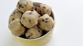 How To Make Cookie Dough Bites  No Bake Recipe amp 7 Ingredients ONLY [upl. by Aneek]