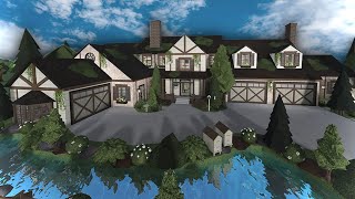 400k Rustic Bloxburg mansion SpeedBuild [upl. by Ycram]