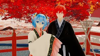 【MMD 暗殺教室】番凩  Tsugai Kogarashi【Akabane Karma amp Shiota Nagisa】 [upl. by Ateuqahs]