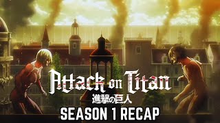 Attack on Titan Season 1 Recap Walls Titans and the Fight for Freedom [upl. by Elmira]