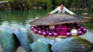 🎁🎁Freshwater giant mussels filled with precious purple pearls have given me immense wealth [upl. by Filide]