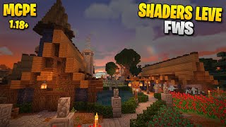 NOVA SHADERS muito LEVE e REALISTA para MCPE 118 LWS SHADERS MINECRAFT PE [upl. by Leffert]