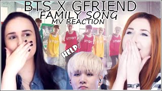 BTS x GFRIEND FAMILY SONG MV REACTION [upl. by Derwood]