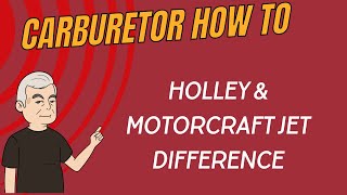 Difference in Holley amp Motorcraft Jets [upl. by Nnyl]