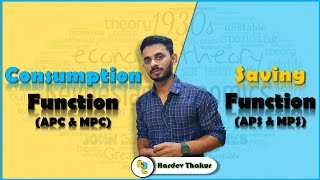 18 Consumption and Saving Function APC APS MPC MPS by Hardev Thakur [upl. by Ahsiri]