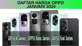 HARGA OPPO JANUARI 2024  OPPO 2024 [upl. by Smaj]