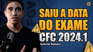 URGENTE SAIU A DATA DO EXAME CFC 20241 [upl. by Ignacia]