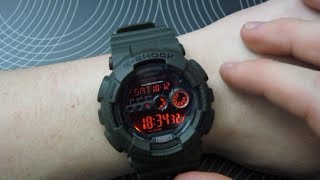 Casio GShock GD100MS3ER Military Green [upl. by Conover121]