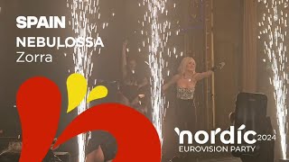 🇪🇦 Nebulossa  Zorra Spain 2024 I Live at Nordic Eurovision Party 2024 [upl. by Yecnahc]