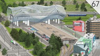 Cities Skylines  Central Yards Suspended Monorail Extension City Build Episode 67 [upl. by Candie]