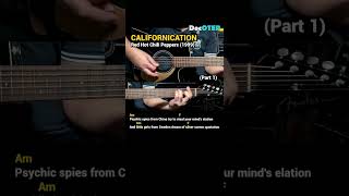 Californication  Red Hot Chili Peppers Easy Guitar Chords Tutorial Lyrics part 1 SHORTS REELS [upl. by Crawley]