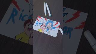 Rick and morty quick artart colorart rickandmorty shorts youtubeshorts [upl. by Ellenohs]