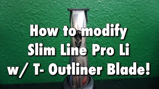 How to deep clean and modify Andis Slim line Pro Li  Tutorial HD [upl. by Nnylyaj313]