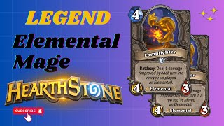 Elemental Mage to Legend is cool  Standard Hearthstone  Perils in Paradise [upl. by Xed]