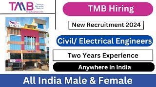 TMB Bank Recruitment 2024  No Exam No Fees  Bank Jobs 2024 in Tamilnadu [upl. by Mick]