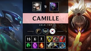 Camille Top vs Jax Unstoppable  KR Challenger Patch 1418 [upl. by Palma721]