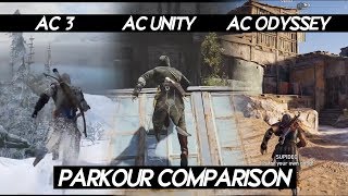 Assassins creed Games PARKOUR Comparison  Which game has best parkour [upl. by Brey11]