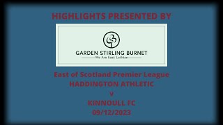 Haddington Athletic v Kinnoull FC  09122023 [upl. by Rena]