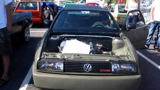 Corrado VR6 NA straight pipe At Pg Performance Booth at Great Canadain Vw Show Dubberzcom [upl. by Myke]