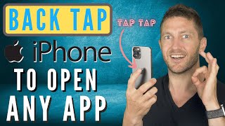 How To Use iPhone Shortcuts App with BACK TAP Open Any App or Do Any Task eg quotRecord Video Fastquot [upl. by Noleta]