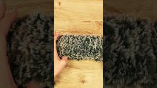 Kuscheliges Fake Fur Stirnband stricken crochet stricken diy [upl. by Viking]