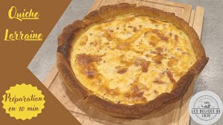 Quiche Lorraine recette facile et rapide à préparer [upl. by Willet]