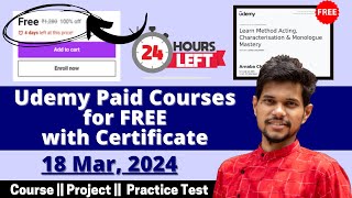 How to get Udemy Courses for FREE in 2024  Udemy Coupon Code 2024  Latest Udemy Coupons [upl. by Yendahc]