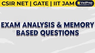 CSIR NET Exam 2023 Chemistry  Memory Based Questions  VedPrep Chem Academy [upl. by Steve]