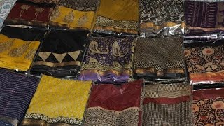 Maheshwari Silk Sarees New collection ।। Free shipping ।। Silk sarees collection ।। part 1 live [upl. by Otina]