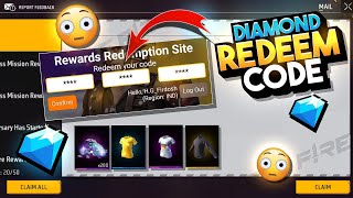 FREE DIAMOND DIAMOND REDEEM CODE 😍 [upl. by Eizus38]