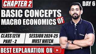 Macroeconomics  Basic concepts of Macroeconomics  Class 12  Part 2 [upl. by Yelmene927]