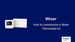 Wiser  how to commission a Wiser Thermostat kit [upl. by Keg]