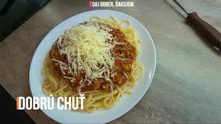 Spaghetti Bolognese jednoduchá 3min kuchyňa [upl. by Camus994]