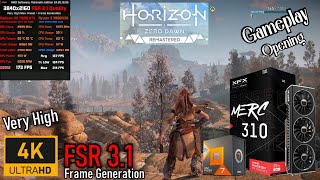 7900 XTX 🖥️ 7800X3D 🎮 Horizon Zero Dawn Remastered  4K FSR 31 Quality  Very High Max  Frame Gen [upl. by Ait]