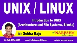 UNIX Architecture and File Systems Blocks  UNIX Tutorial  Mr Subba Raju [upl. by Sunday14]