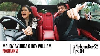 Maudy Ayunda HAMPIR NABRAK Nyupirin Boy William  NebengBoy S2 Eps 4 [upl. by Eirahcaz]