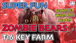 Super Fun Zombie Bears T16 Witch Doctor Hell Tooth Build Diablo 3 Season 23 Patch 270 [upl. by Snodgrass260]