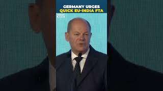 German Chancellor Scholz Wants Swift Progress In IndiaEU Free Trade Agreement [upl. by Oren904]