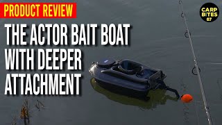 My First Bait Boat  The Actor Bait Boat with Deeper Pro  for Carp Fishing [upl. by Sigfrid]