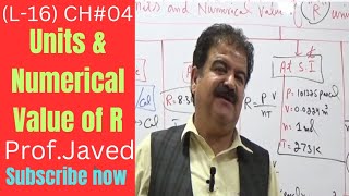 Units amp Numerical Value of quot R  Universal Gas Constant L16 1st year Chem Urdu By ProfJaved [upl. by Dressler]