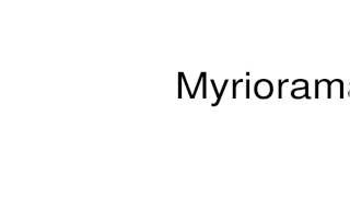 How to pronounce Myriorama [upl. by Sualokcin]