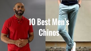 10 Best Mens Chinos  Best Mens Khakis [upl. by Immaj]