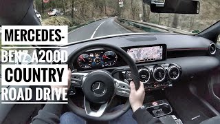 Mercedes Benz A200d AMGline 2020  POV Country Road Drive [upl. by Tirreg439]