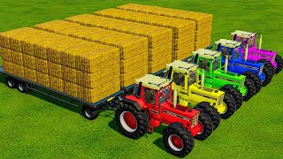 CUT CORN AND MAKE CHAFF WITH KRONE FORAGE HARVESTERS AND RIGITRAC TRACTORS  Farming Simulator 22 [upl. by Anar]